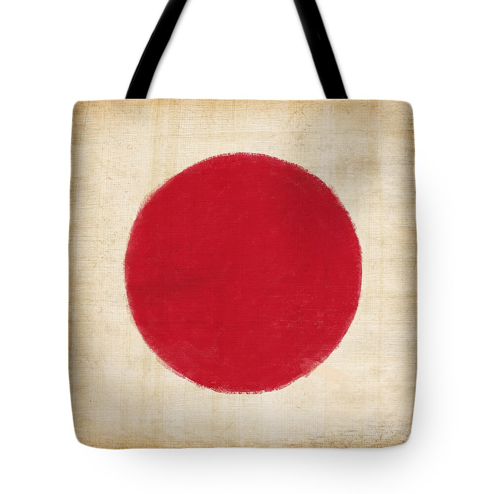 Background Tote Bag featuring the painting Japan flag by Setsiri Silapasuwanchai