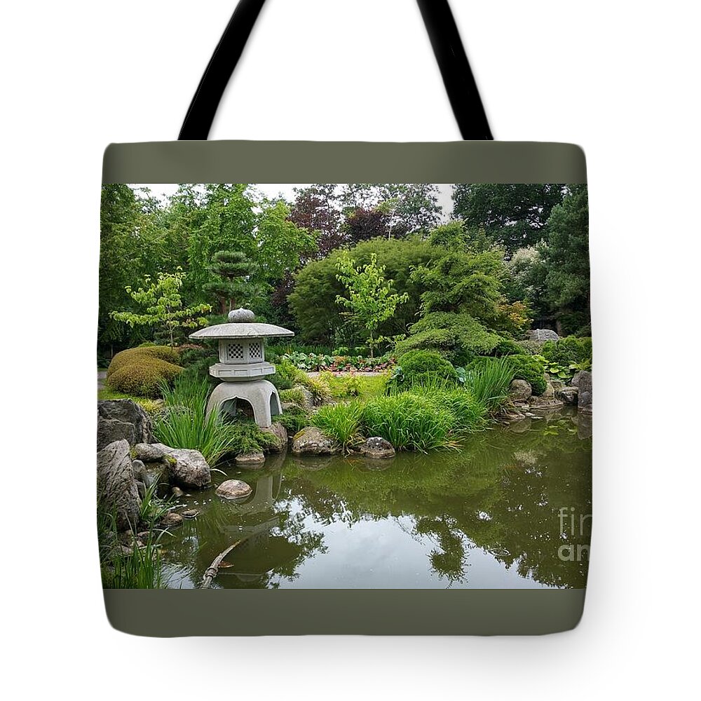 Garden Tote Bag featuring the photograph Japanese garden -2. by Susanne Baumann