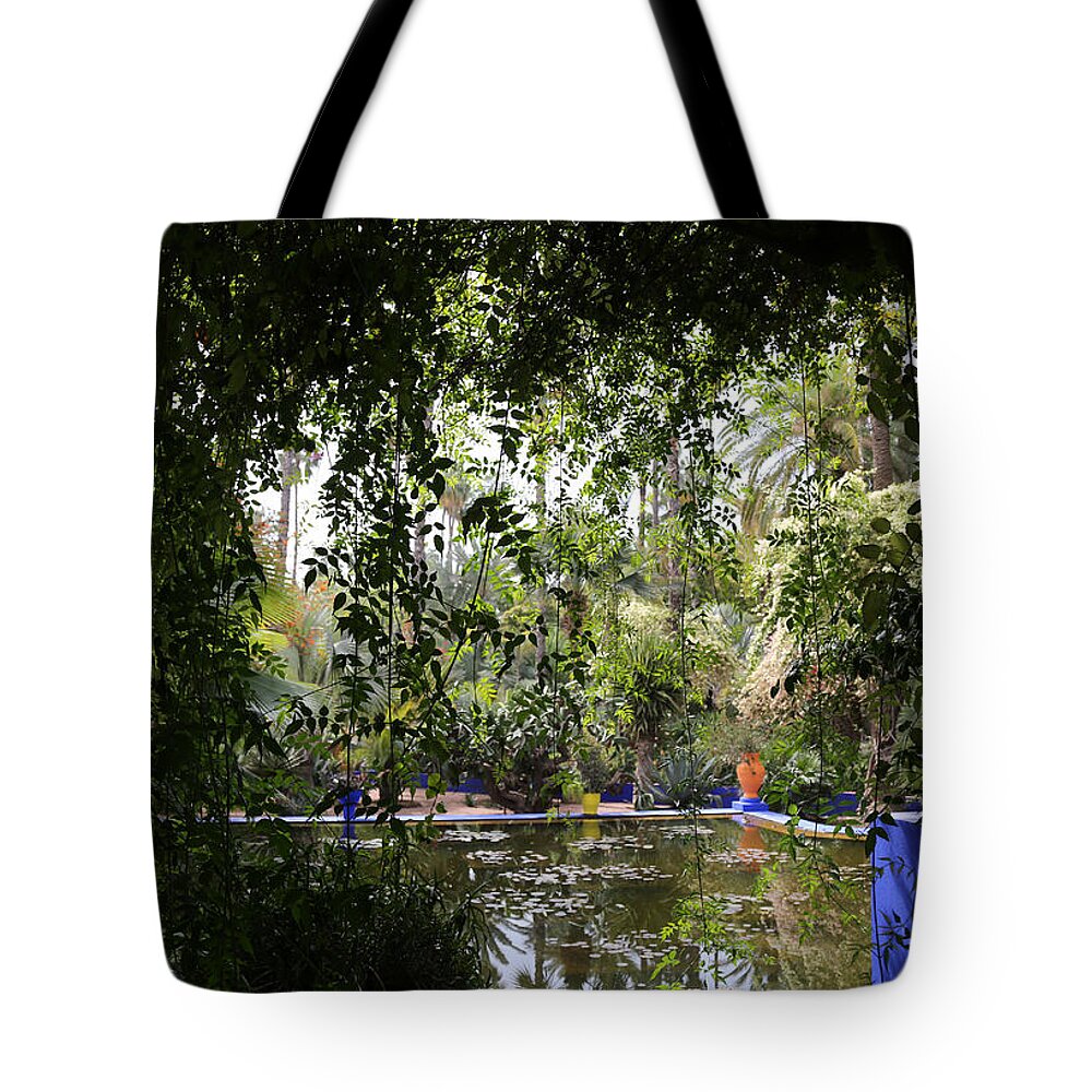 Jardin Majorelle Tote Bag featuring the photograph Jardin Majorelle 2 by Andrew Fare