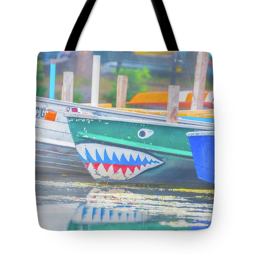 Boat Tote Bag featuring the photograph Jaws by Pamela Williams