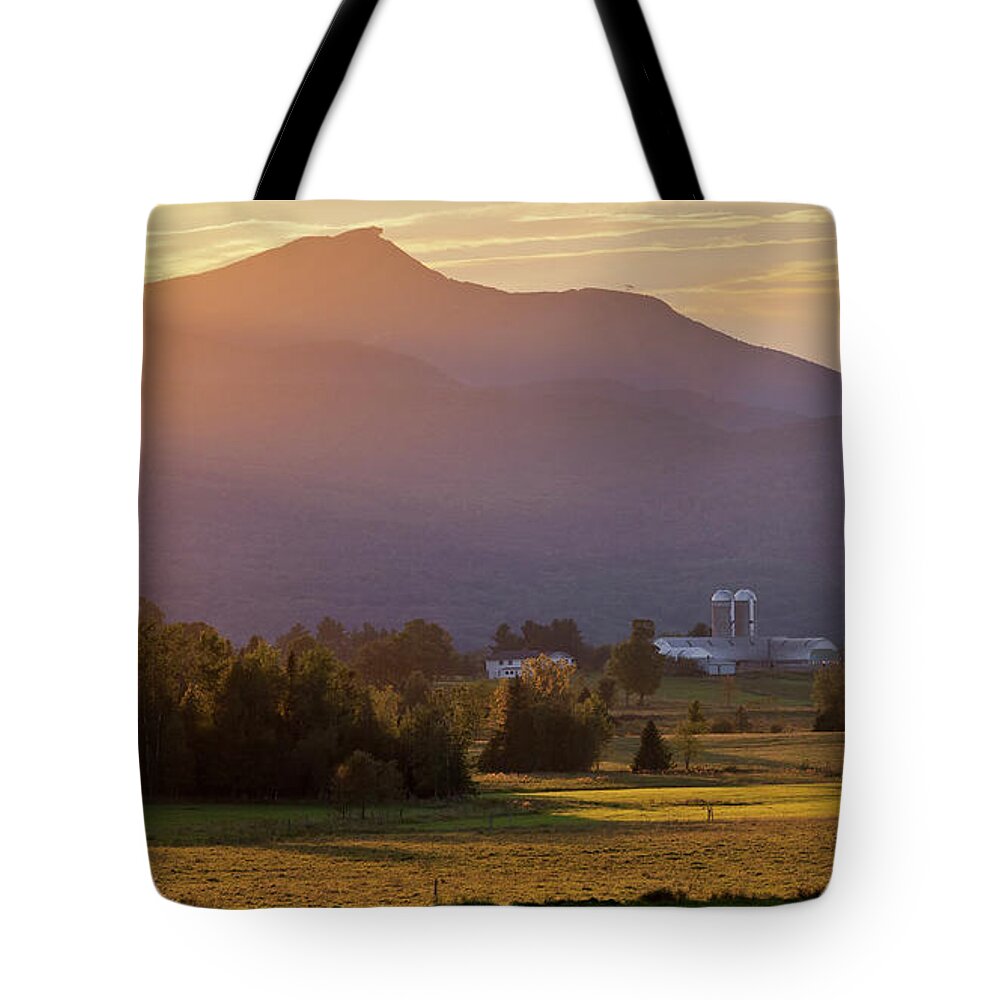 Summer Tote Bag featuring the photograph Jay Peak September Sunset by Alan L Graham