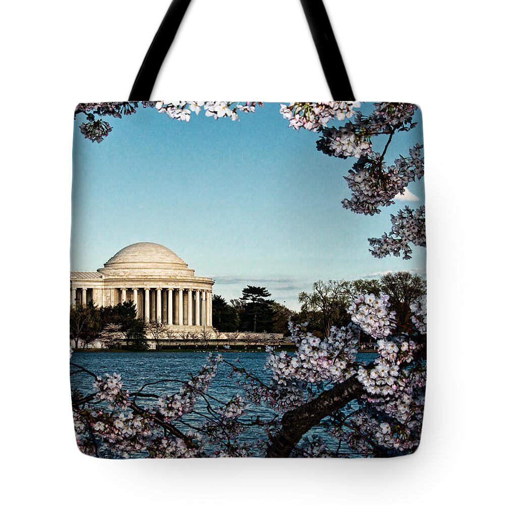 Memorial Tote Bag featuring the photograph Jefferson Memorial In Spring by Christopher Holmes
