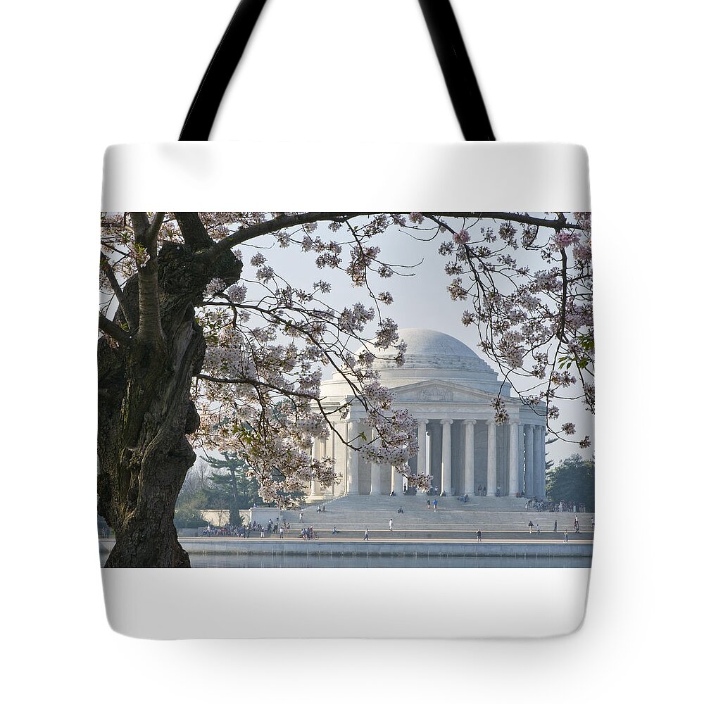 Architecture Tote Bag featuring the photograph Jefferson morning by Brian Green
