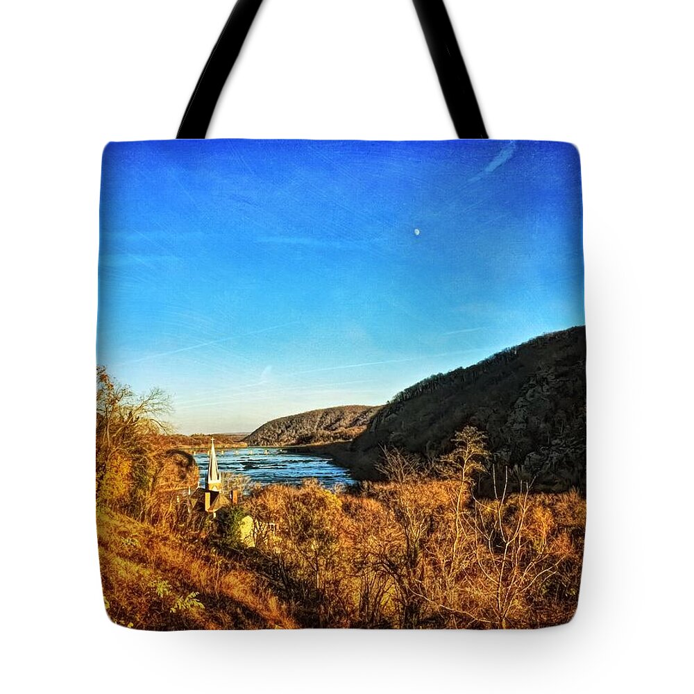 Jefferson Rock Tote Bag featuring the photograph Jefferson Rock by Chris Montcalmo