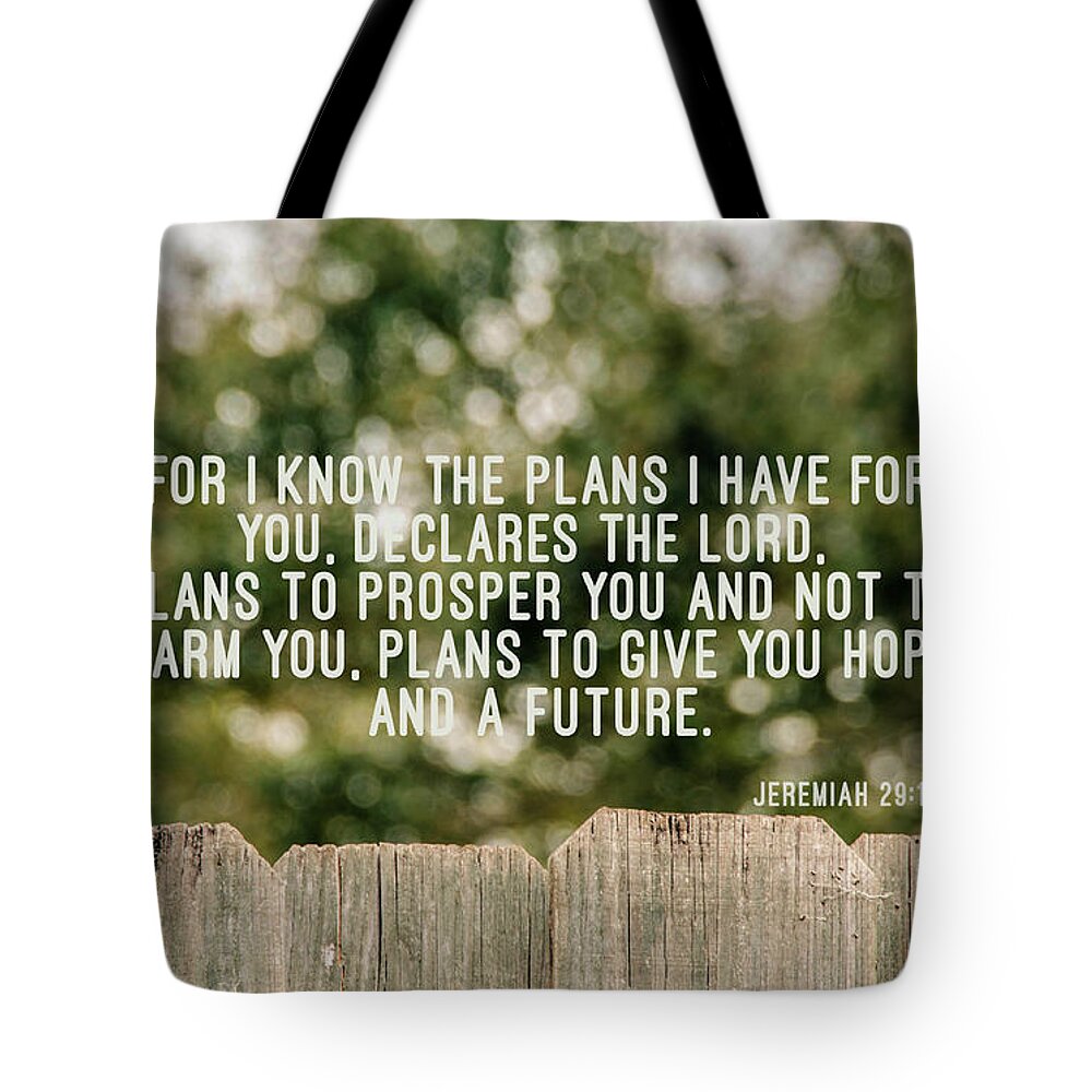 Flying Tote Bag featuring the photograph Jeremiah 29 11 by Andrea Anderegg