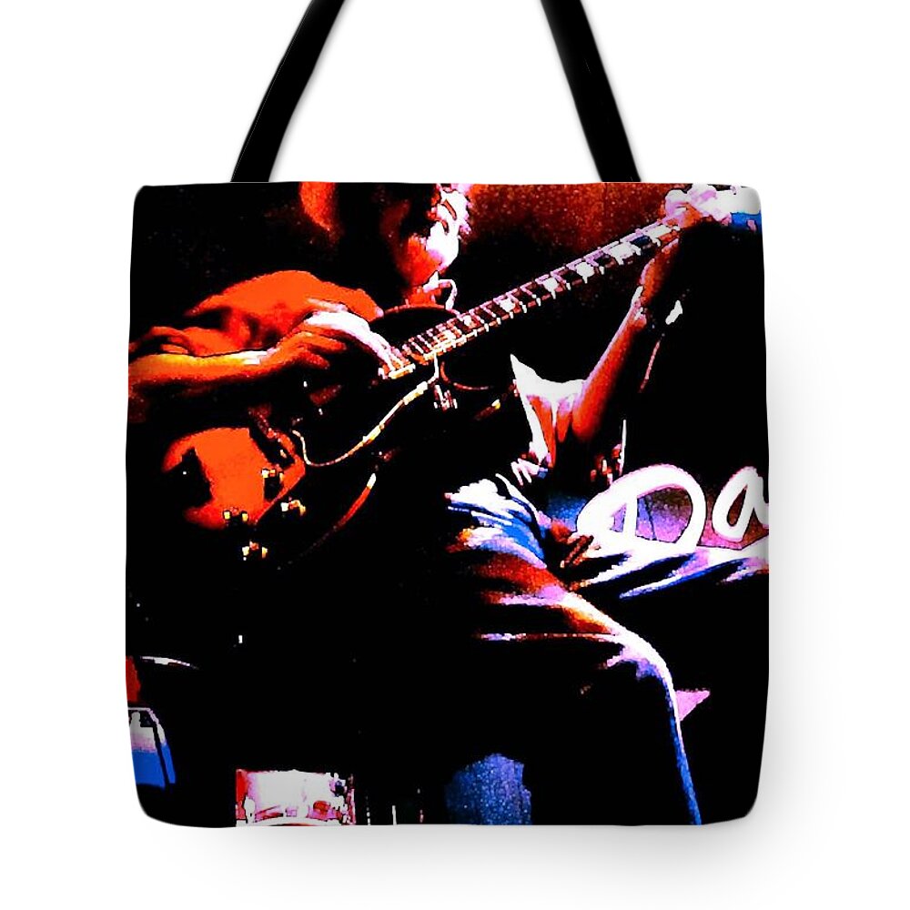 Music Tote Bag featuring the photograph Jerry Miller - Moby Grape Man 2 by A L Sadie Reneau