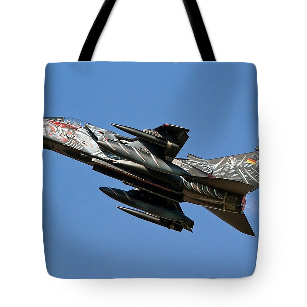 Jet Fighter Tote Bag featuring the photograph Jet Fighter by Jackie Russo