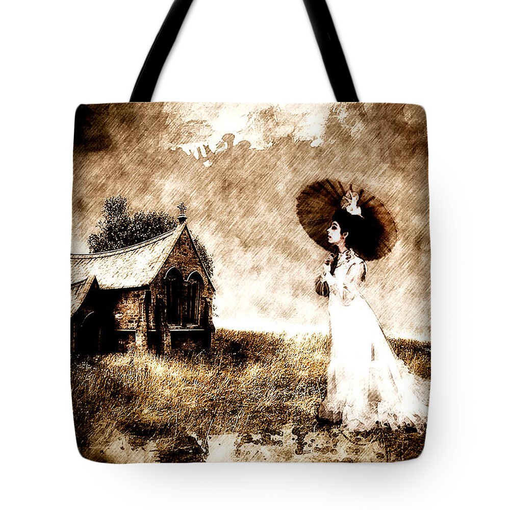 Old Tote Bag featuring the mixed media Jfx2012-109 by Emilio Arostegui