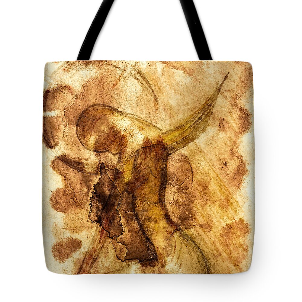 Sadness Tote Bag featuring the drawing JFX2015-Drawing-11 by Emilio Arostegui