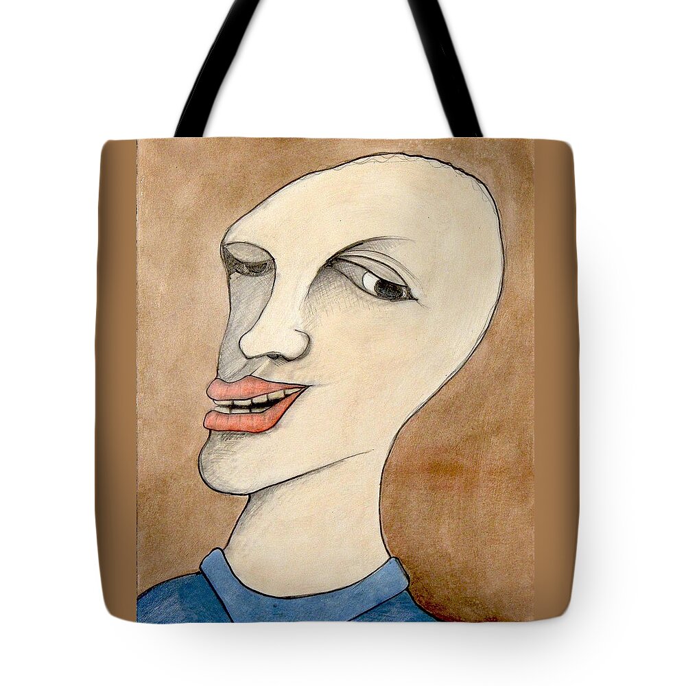 Portraits Tote Bag featuring the painting Johnny T by Michael Sharber