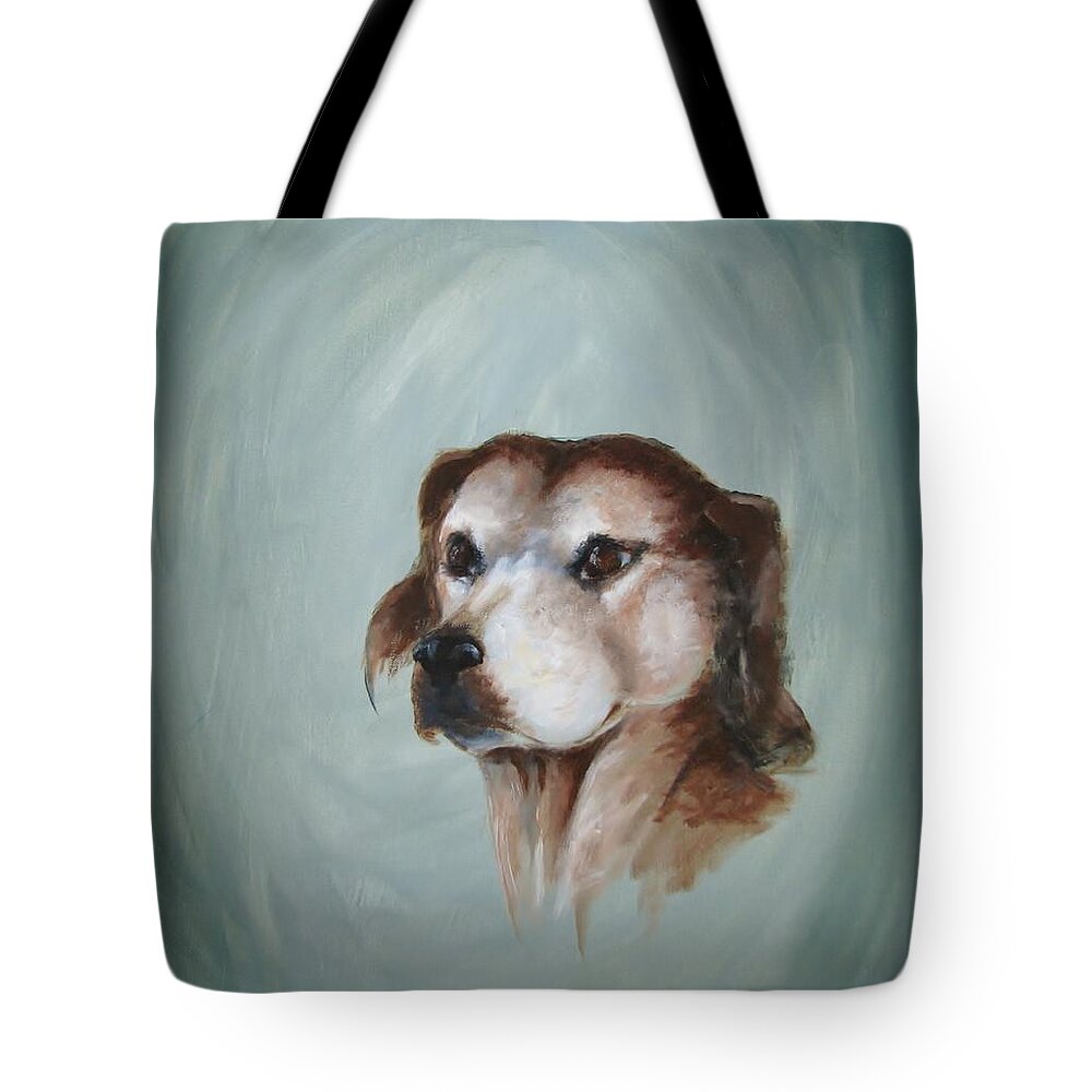 Buddy Tote Bag featuring the painting John's Buddy by Patricia Kanzler
