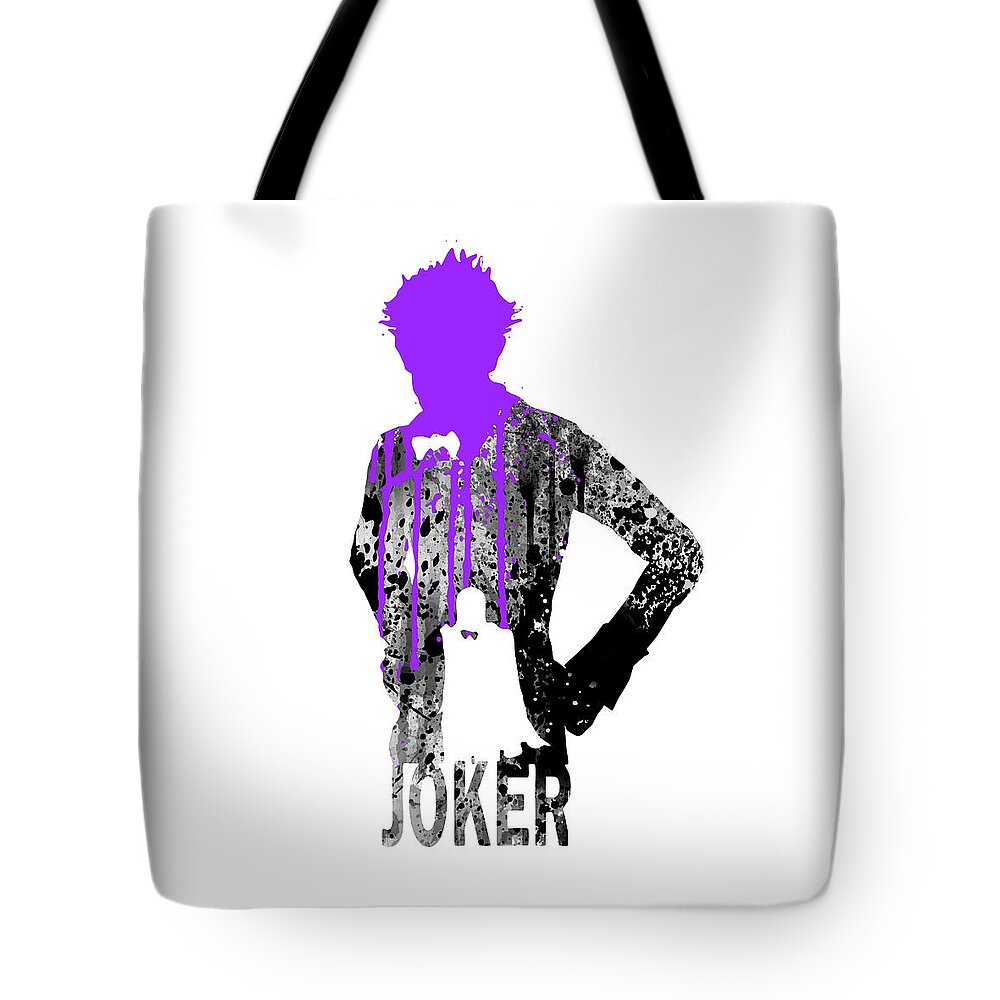 Superheroes Tote Bag featuring the painting Joker by Art Popop