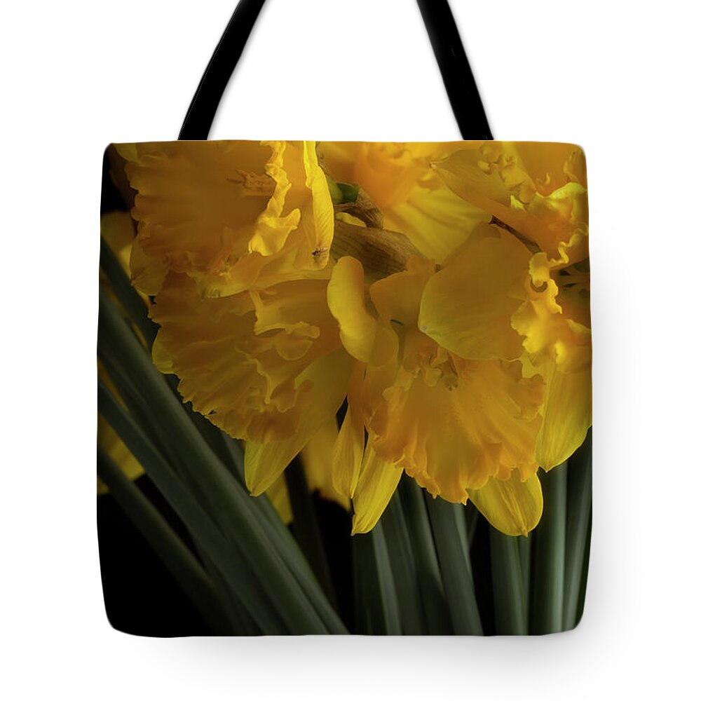 Flowers Tote Bag featuring the photograph Jonquils by Mike Eingle