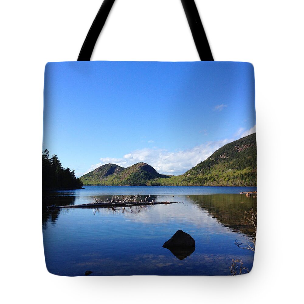 Jordan Pond Tote Bag featuring the photograph Jordan Pond 2 by Mary Bedy
