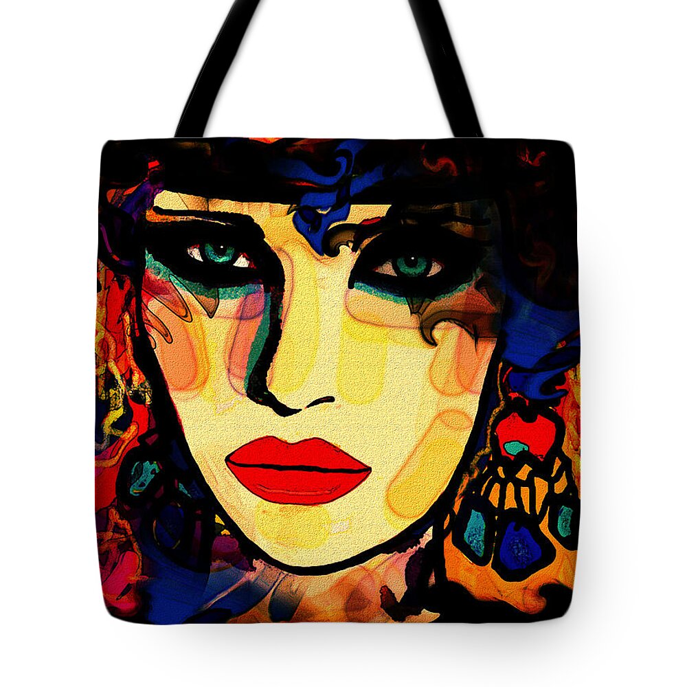 Woman Tote Bag featuring the mixed media Josephine by Natalie Holland