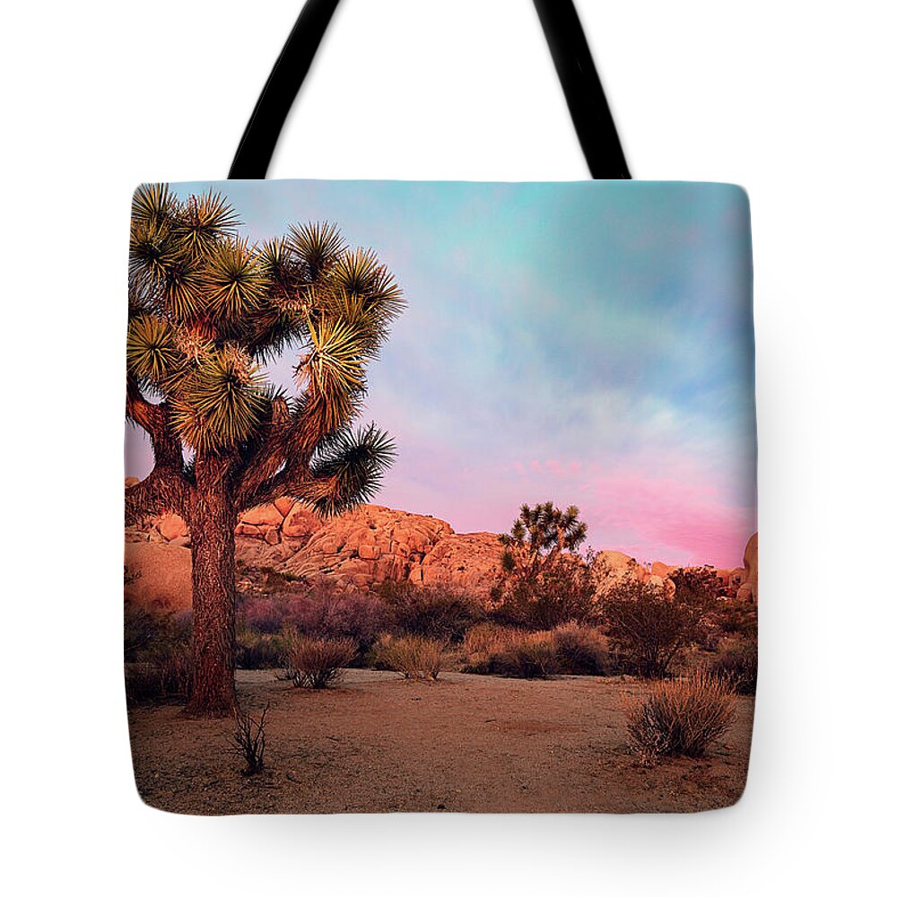 California Tote Bag featuring the photograph Joshua Tree with Dawn's Early Light by John Hight