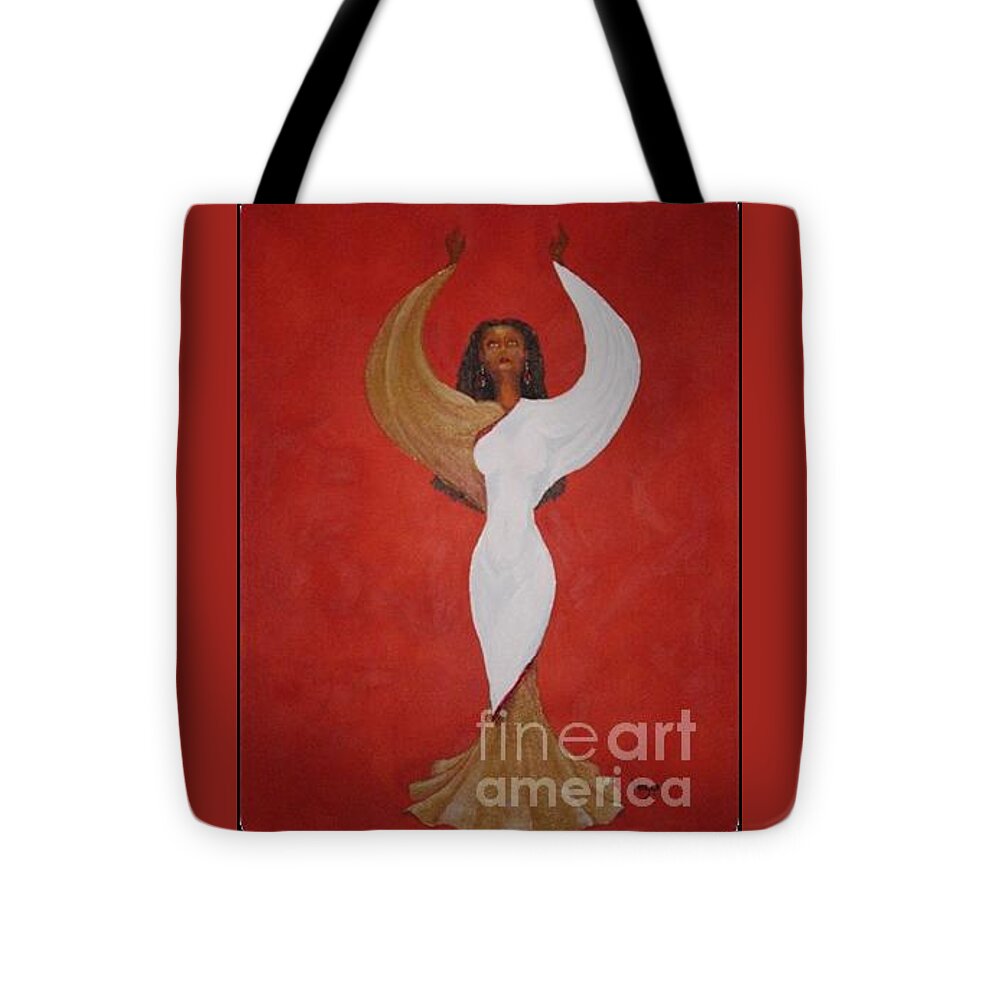 Joy Tote Bag featuring the painting JOY by Barbara Hayes