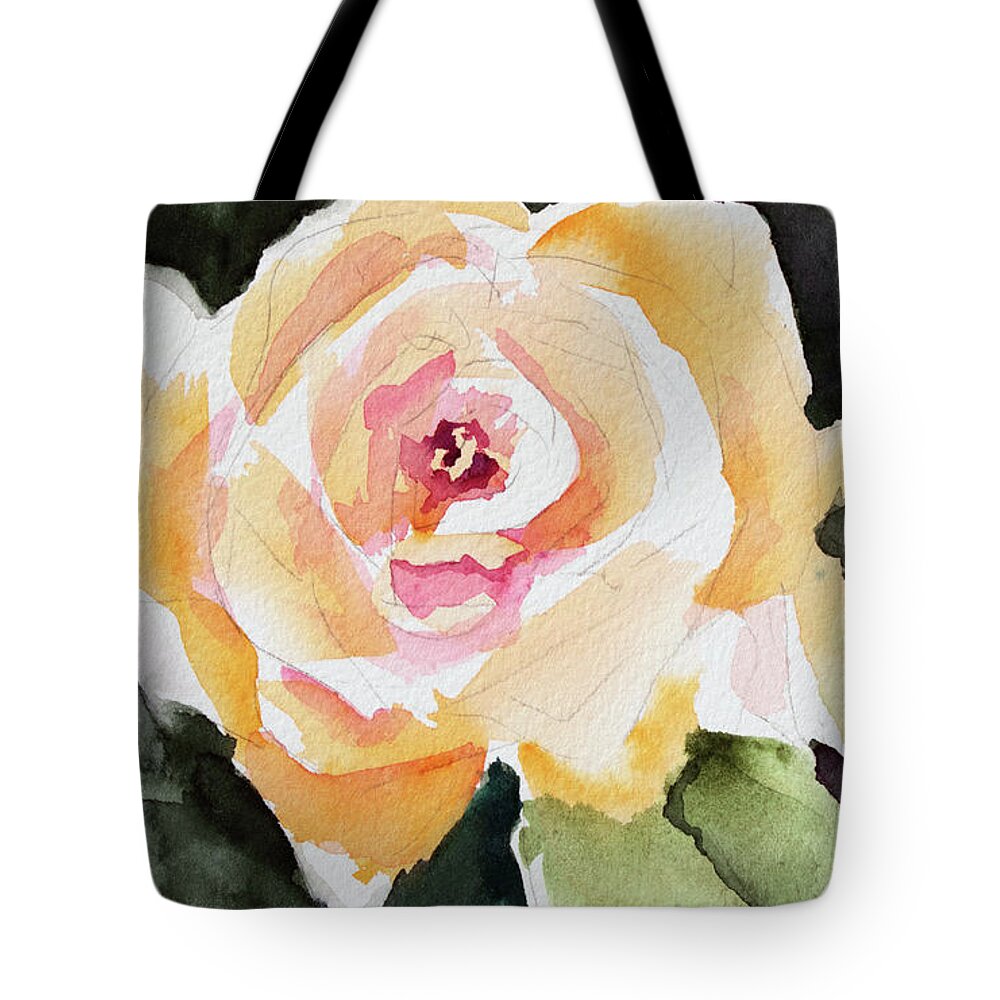 Face Mask Tote Bag featuring the painting Joy by Lois Blasberg