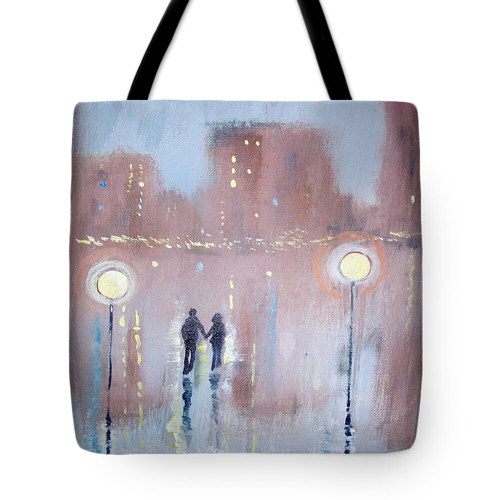 Art Tote Bag featuring the painting Joyful Bliss by Raymond Doward