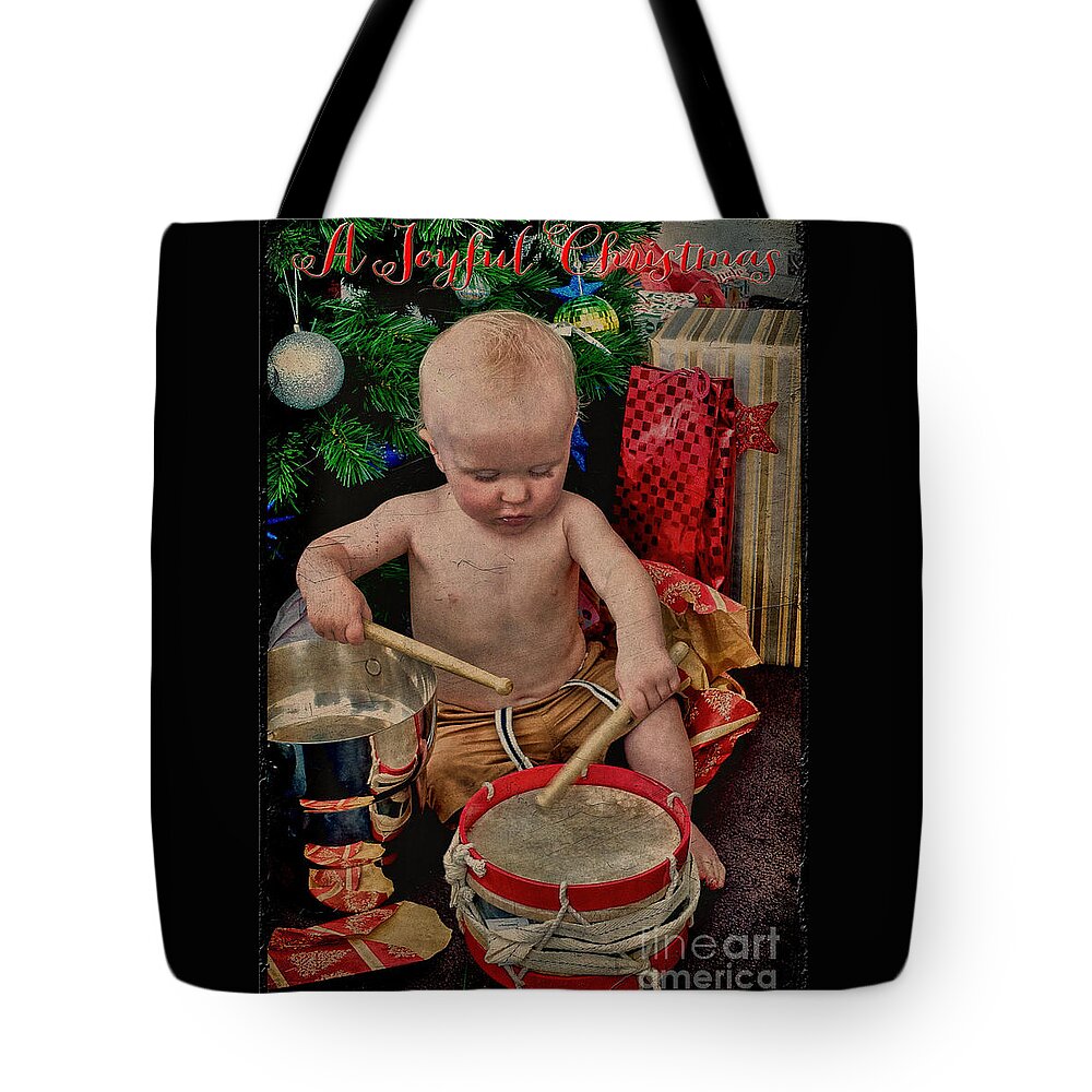 Baby Tote Bag featuring the photograph Joyful Christmas by Karen Lewis