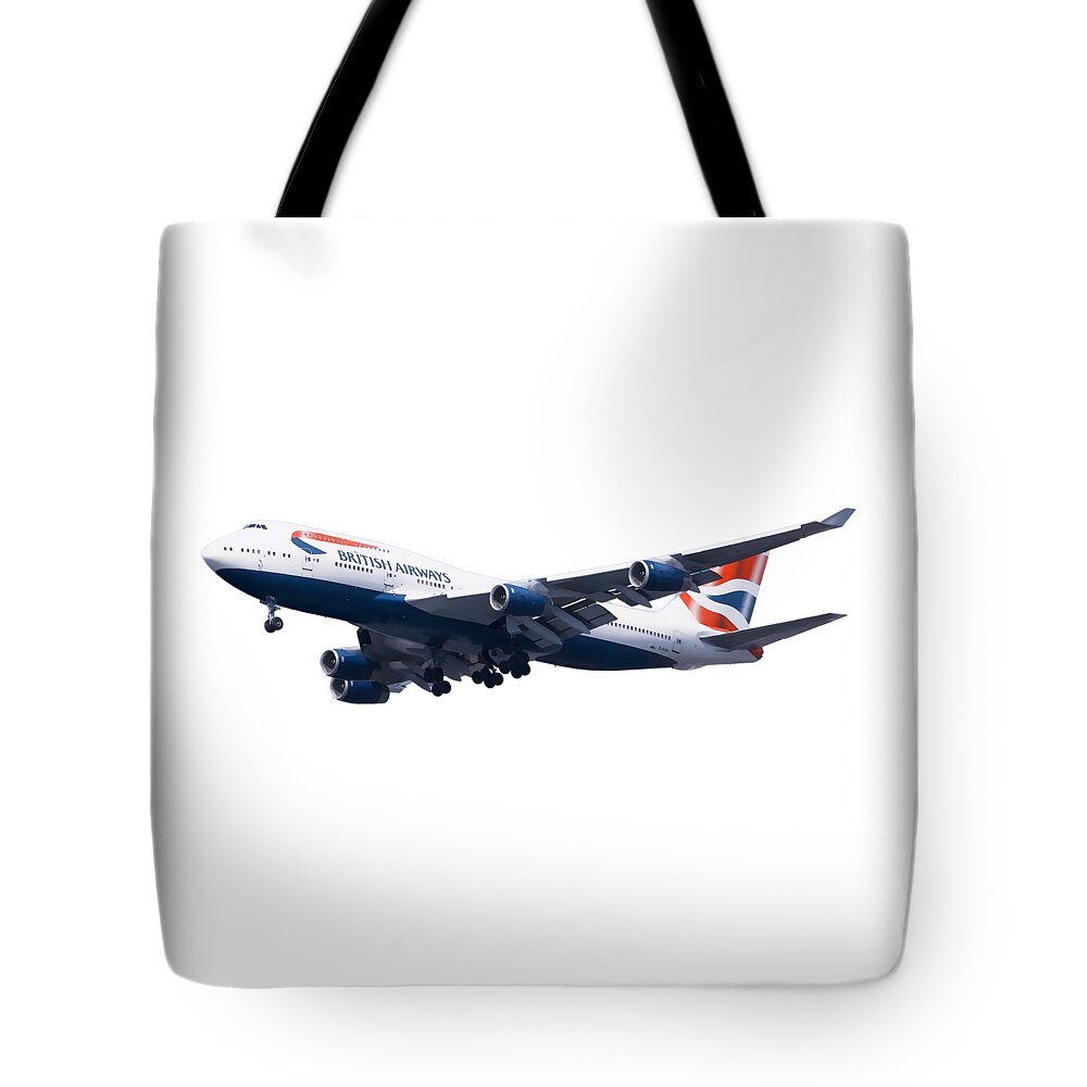 Boeing Tote Bag featuring the digital art Jumbo jet by Roger Lighterness