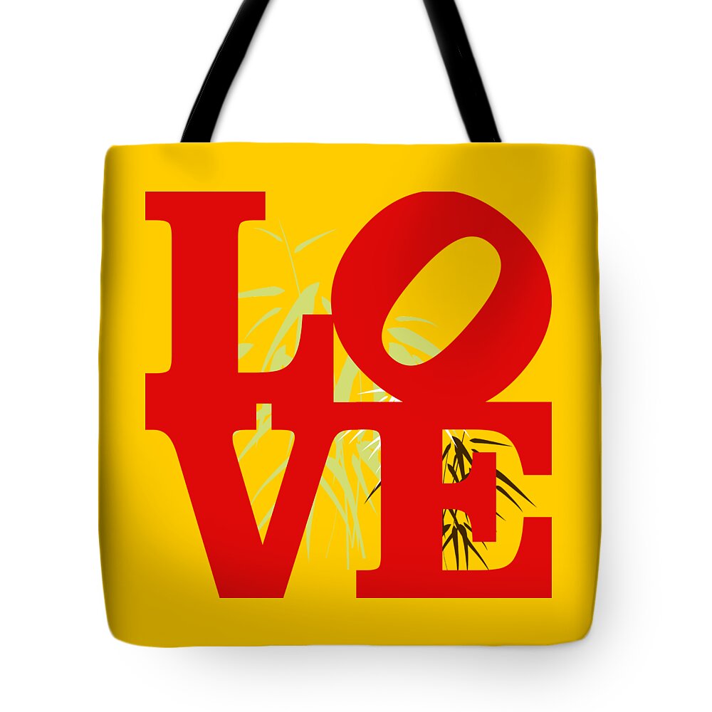 Wright Tote Bag featuring the digital art Jungle Love tee by Paulette B Wright