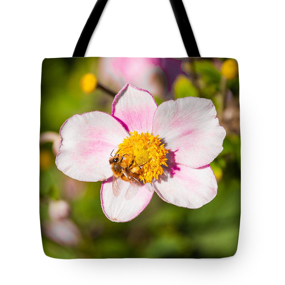 Flower Tote Bag featuring the photograph Just A Little Sip. by Charles McCleanon