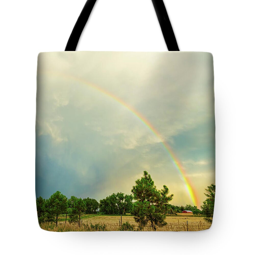 Rainbow Tote Bag featuring the photograph Just Another Colorado Rainbow by James BO Insogna