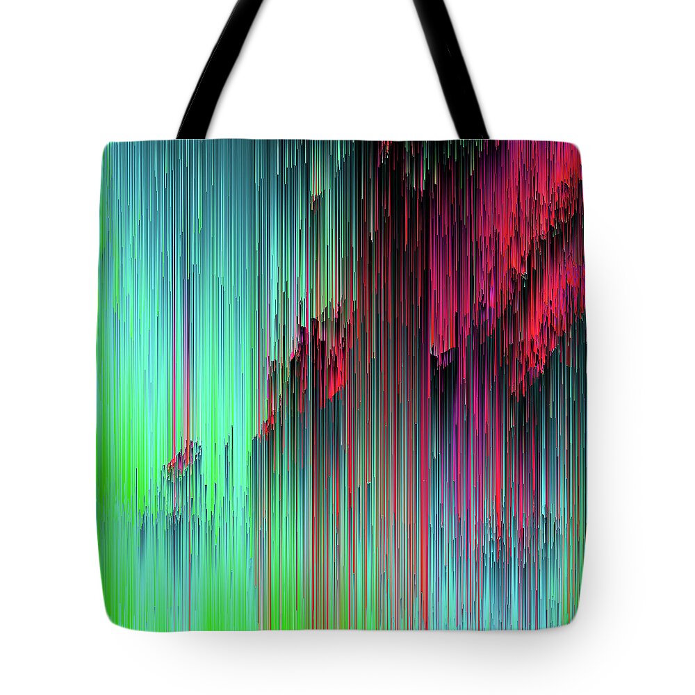 Trippy Tote Bag featuring the digital art Just Chillin' - Pixel Art by Jennifer Walsh