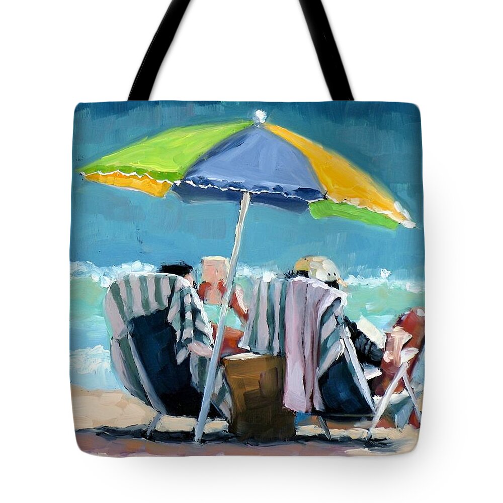 Beach Tote Bag featuring the painting Just Leave A Message III by Laura Lee Zanghetti
