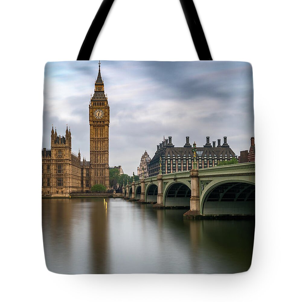 London Tote Bag featuring the photograph Just Past Six by James Udall