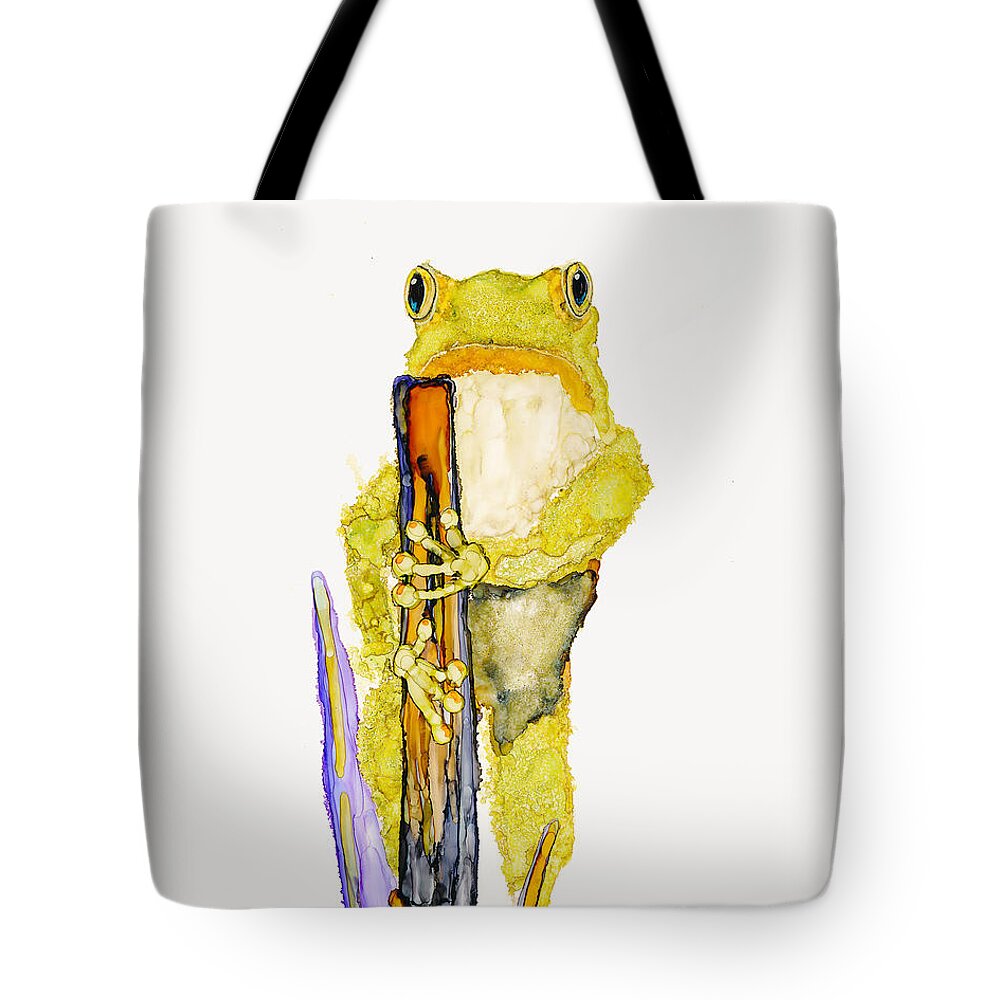 Jan Killian Tote Bag featuring the painting Just Standing Here by Jan Killian