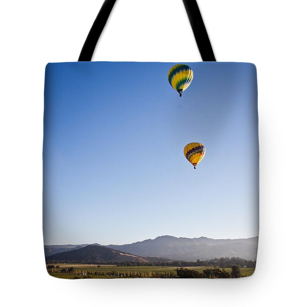Balloons Tote Bag featuring the photograph Just the Two of Us by Ana V Ramirez