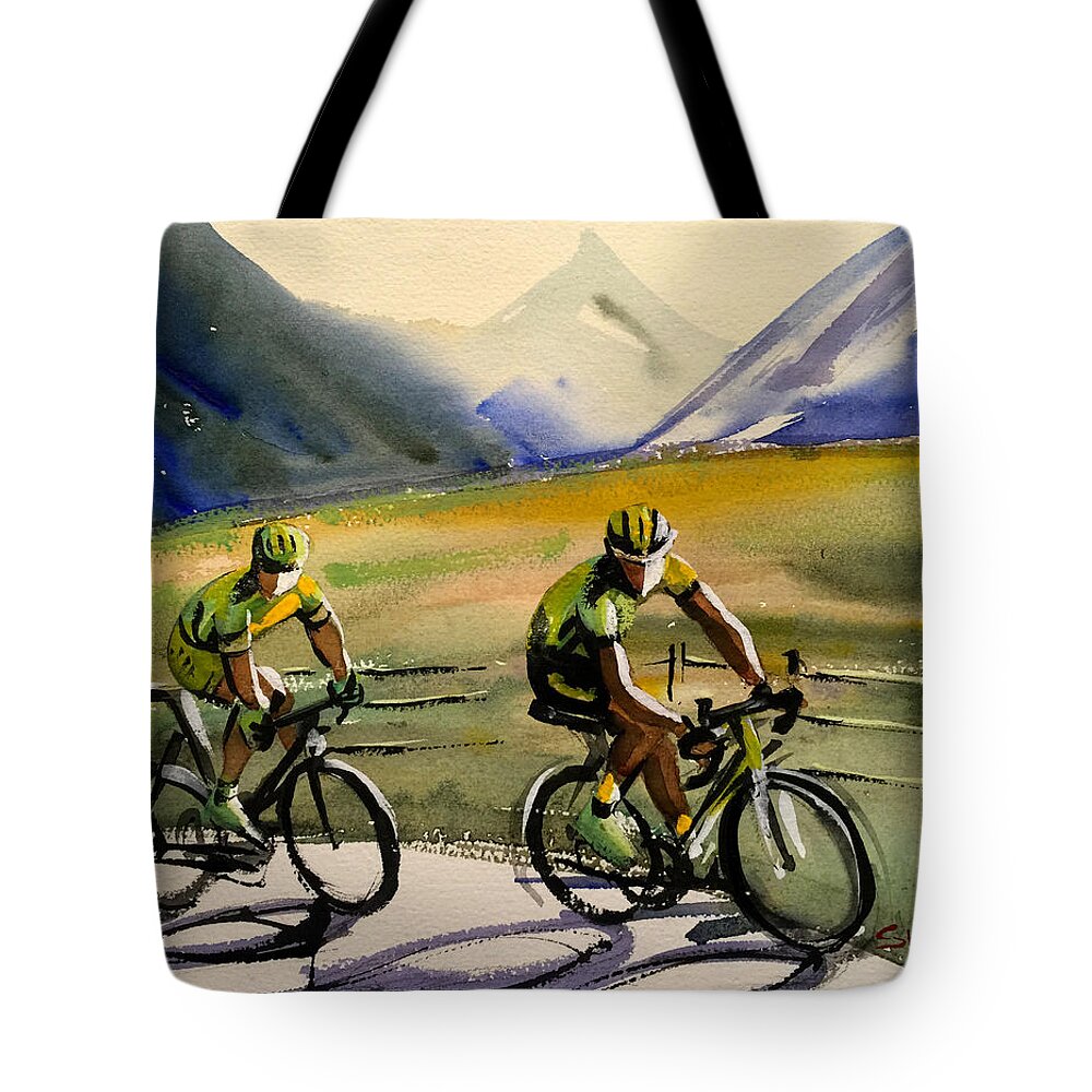 Tour Tote Bag featuring the painting Just Us Two by Shirley Peters