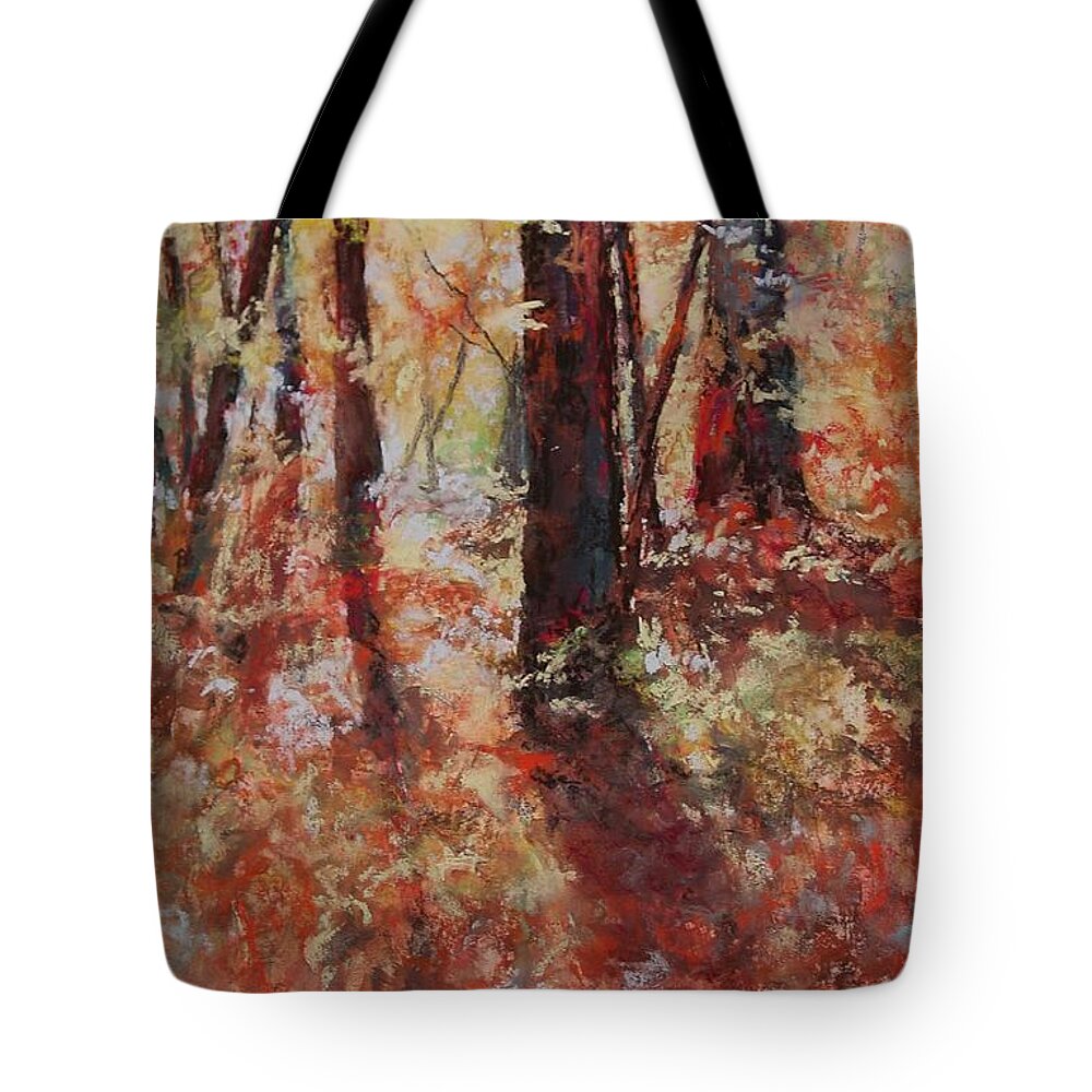 Landscape Tote Bag featuring the painting Just Waking by Marlene Gremillion