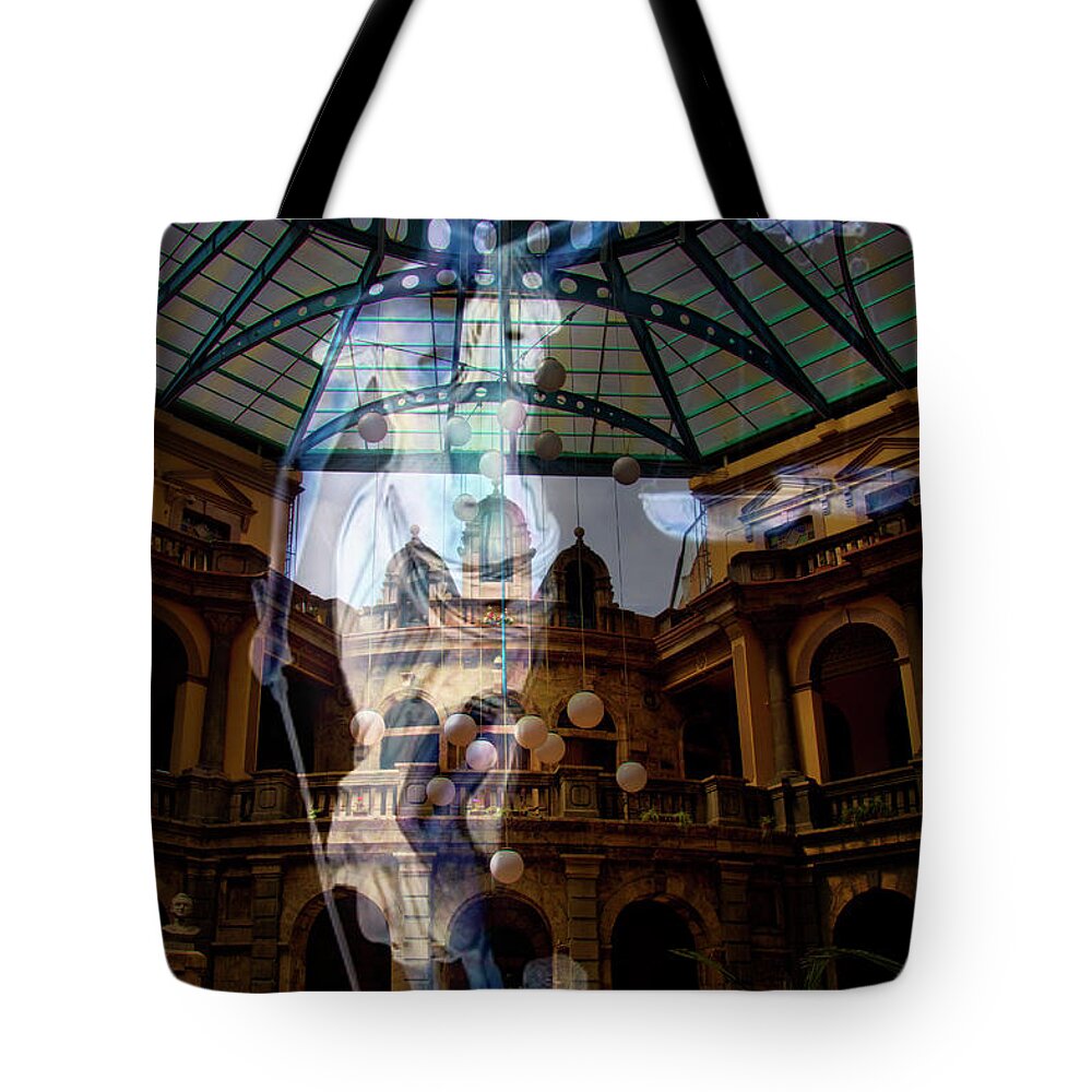 Justice Tote Bag featuring the photograph Justice Is Blind by Al Bourassa