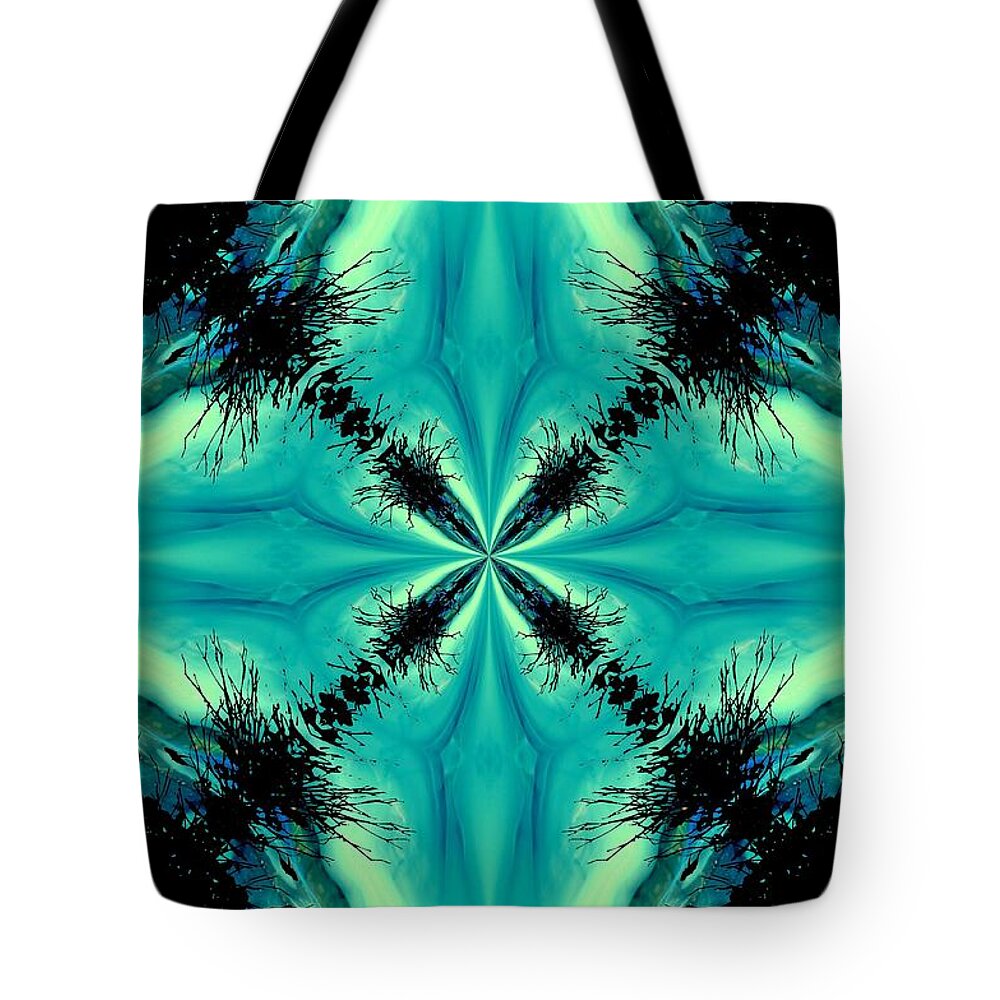 Kaleidoscope Tote Bag featuring the photograph K 105 by Jan Amiss Photography