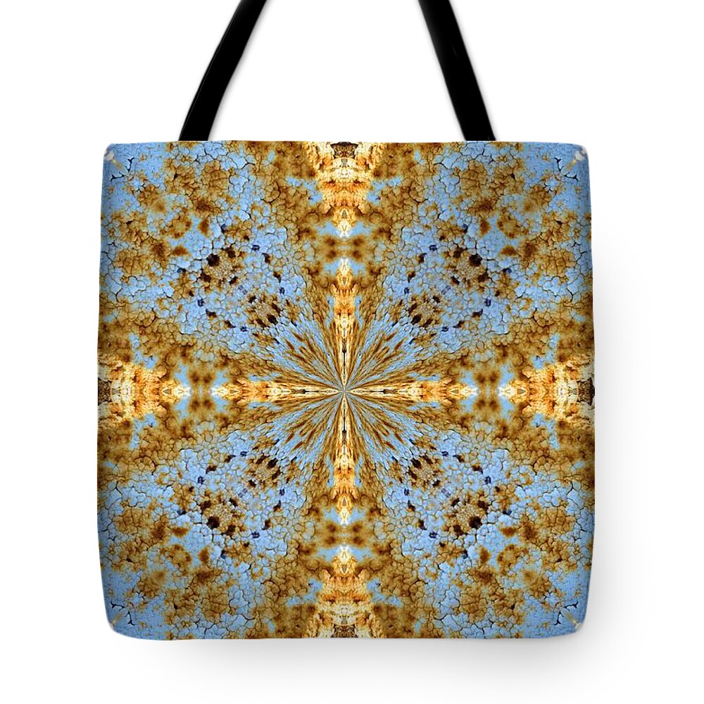 Kaleidoscope Tote Bag featuring the photograph K 106 by Jan Amiss Photography
