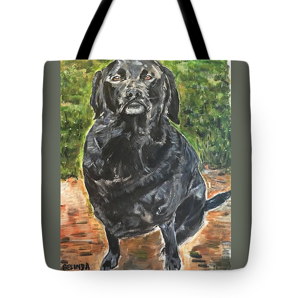 Dog Tote Bag featuring the painting K O D O K by Belinda Low