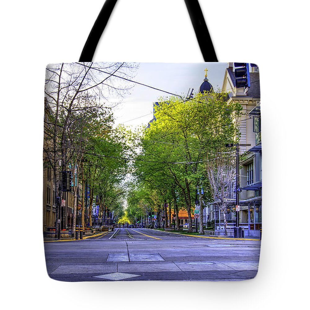 Street Tote Bag featuring the photograph K Steet by Janet Kopper