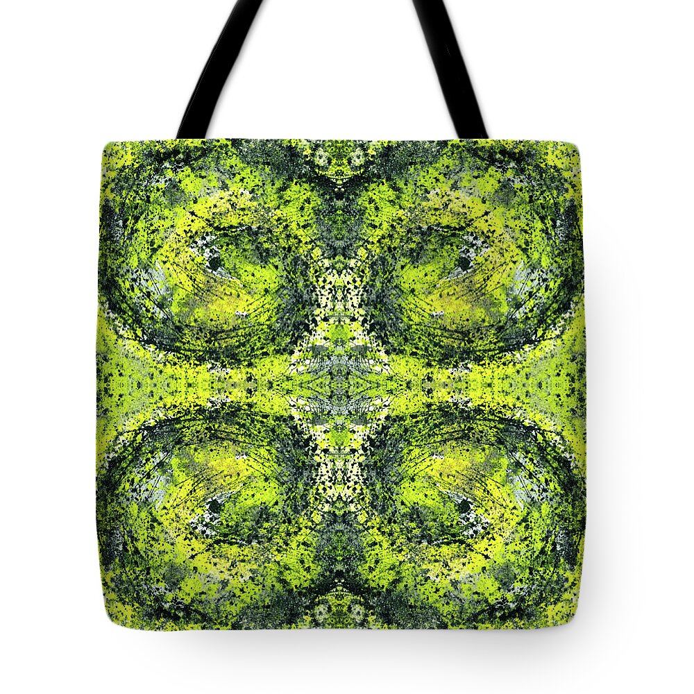 Abstract Tote Bag featuring the mixed media Kaleidoscope Mandalas #1111 by Rainbow Artist Orlando L