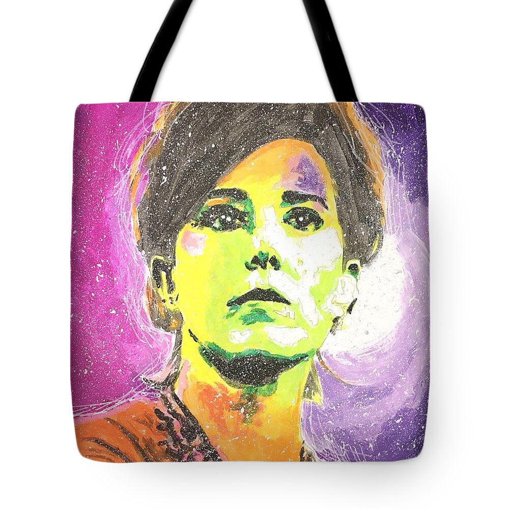 Kate Spade Tote Bag featuring the painting Kate Spade by Joel Tesch