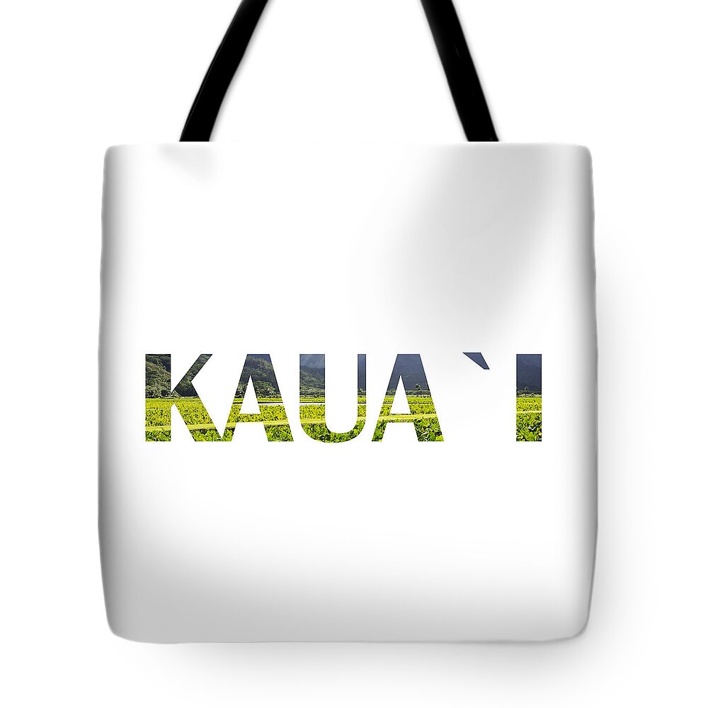 Pillow Tote Bag featuring the photograph KAUAI Letter Art by Saya Studios