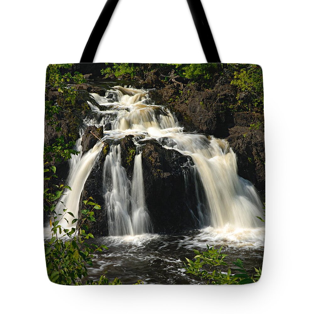 Kawishiwi Falls Tote Bag featuring the photograph Kawishiwi Falls by Larry Ricker