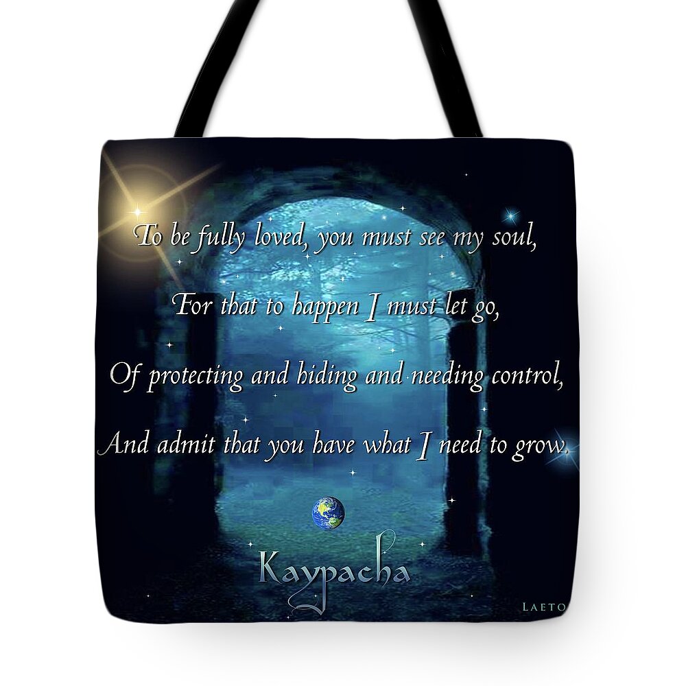 Change Tote Bag featuring the digital art Kaypacha October 19, 2016 by Richard Laeton