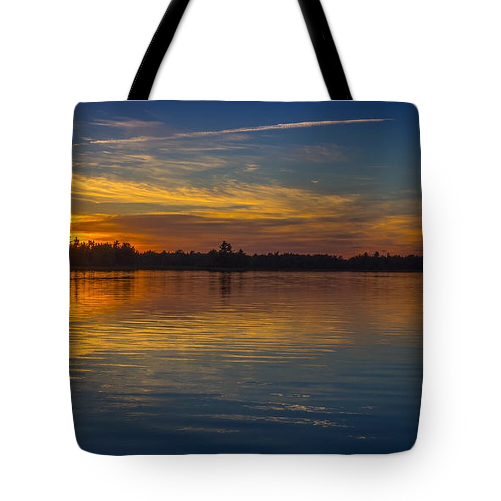 Canada Tote Bag featuring the photograph Kejimkujik Sunset by Mark Llewellyn