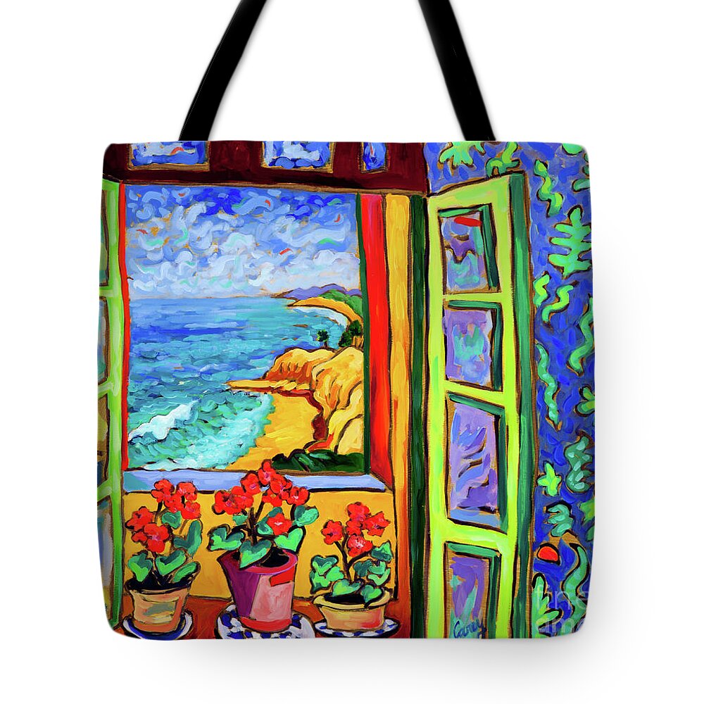  Tote Bag featuring the painting Kelp Bed Cove Large by Cathy Carey