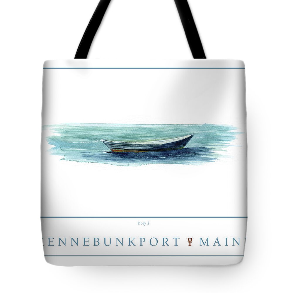 Kennebunkport Tote Bag featuring the digital art Kennebunkport Dory 2 by Paul Gaj