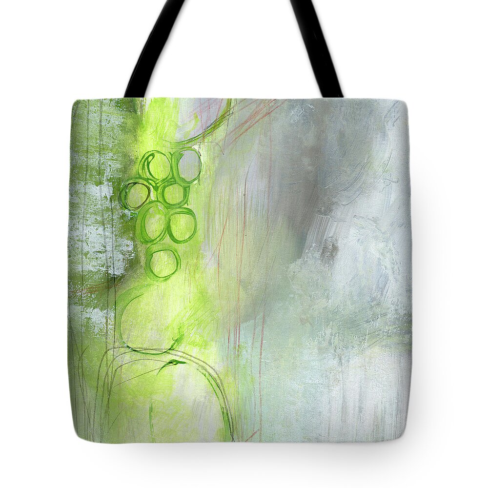 Abstract Tote Bag featuring the painting Kensho- Abstract Art by Linda Woods by Linda Woods