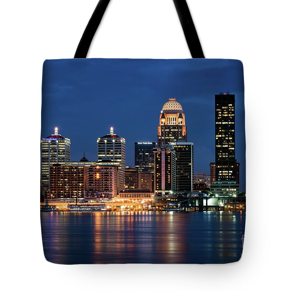 Louisville Tote Bag featuring the photograph Kentucky Blue by Andrea Silies
